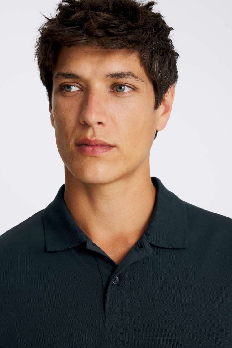 Dark Teal Piqué Polo Shirt